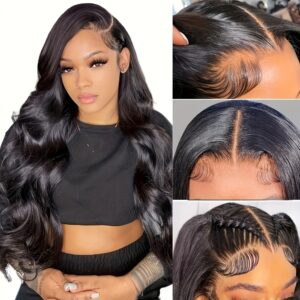 Body Wave Wig 4x4 Lace Front Human Hair Wigs for Women Body Wavy 4x4 Lace Closure Human Hair Wigs 150% Density