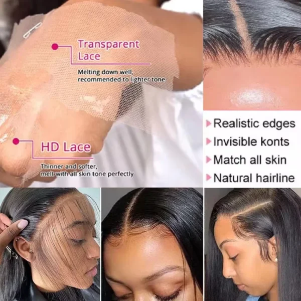 Mossily 300 Density Brazilian 30 40 Inch Bone Straight 13x4 13x6 HD Lace Front Human Hair Wigs Lace Frontal Wig 5x5 Glueless Wig - Image 20