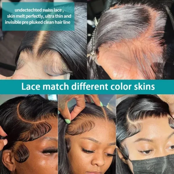 Mossily 300 Density Brazilian 30 40 Inch Bone Straight 13x4 13x6 HD Lace Front Human Hair Wigs Lace Frontal Wig 5x5 Glueless Wig - Image 11