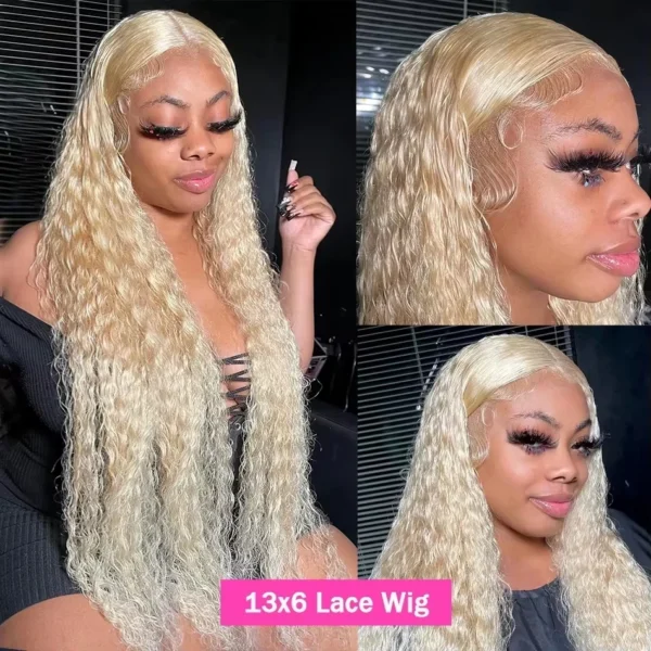 30 Inch 13x6 Transparent HD 613 Honey Blonde Deep Wave Lace Frontal Wigs Brazilian 13x4 Curly Colored Lace Front Human Hair Wigs - Image 8