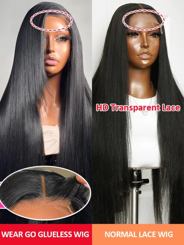 Mossily 300 Density Brazilian 30 40 Inch Bone Straight 13x4 13x6 HD Lace Front Human Hair Wigs Lace Frontal Wig 5x5 Glueless Wig - Image 5