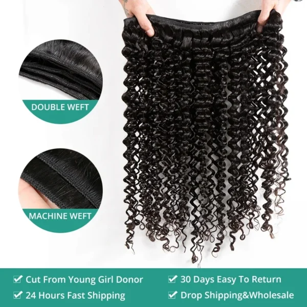 Raw 100% Human Hair Bundles Brazilian Water Wave Bundles Human Hair 1/3/4 Pcs Burmeses Curly Remy Double Weft Virgin Extensions - Image 12