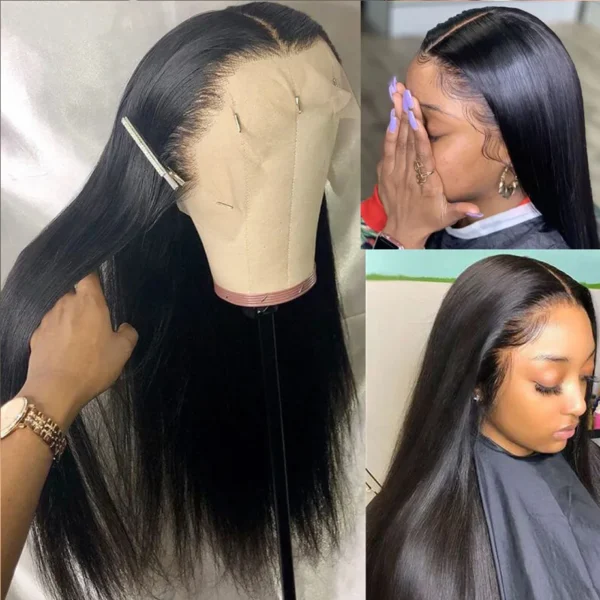 Hd Lace Frontal Wig 13x6 Lace Front Wig Human Hair 30Inch Bone Straight Transparent Lace Human Hair Wigs Lace 13x4 Closure Wig - Image 2