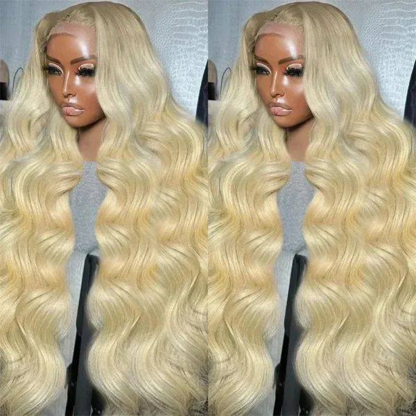 250 Density 30 40 Inch 613 honey blonde Body Wave 13x6 HD Transparent Lace Frontal Wigs Human Hair Brazilian 13x4 Lace Front Wig