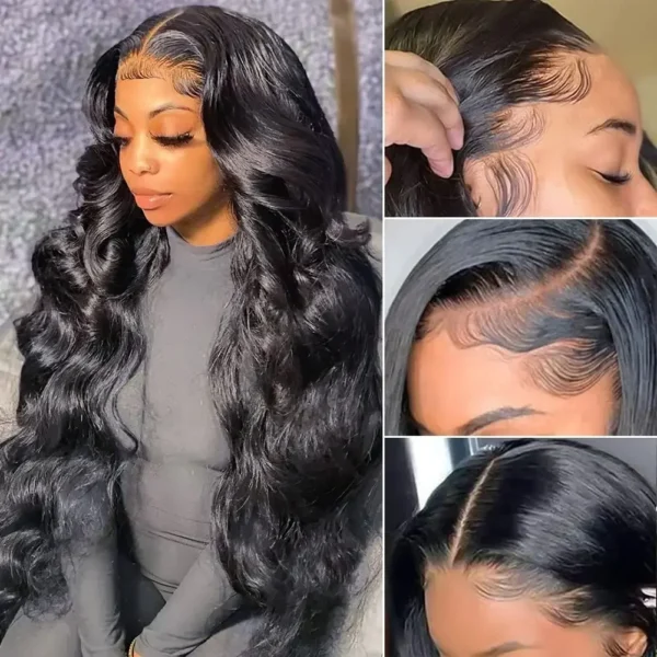 Lafino 200% Density Body Wave Lace Front Wig 13x6 Loose Body Wave 13x4 Lace Front Wigs Black Wig Human Hair 40 Inch Brazilian - Image 7
