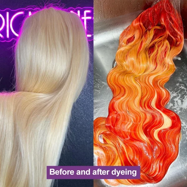 250% 613 Honey Blonde 13x6 HD Transparent Lace Front Human Hair Wigs For Women 34 36 Inch Straight 13x4 Lace Frontal Wig - Image 15