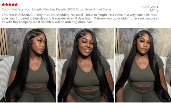 200 High Desity 50 Inch 13x6 13x4 HD Lace Front Human Hair Wigs Pre Plucked For Women Bone Straight Human Hair Lace Frontal Wigs - Image 8