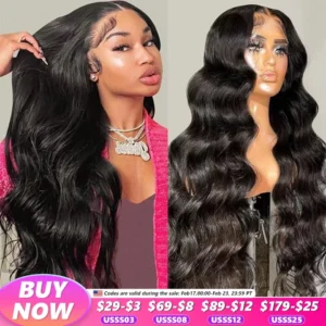 Body Wave Lace Front Human Hair Wigs 13X4 Lace Frontal Wigs For Black Women Brazilian Body Wave 4X4 Lace Closure Wigs Vrvogue