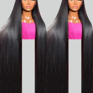 40 46 50 Inch Straight Lace Frontal Wig 250 Density 13X6 13X4 HD Lace Front Wig Brazilian 7x5 Glueless Human Hair Wigs For Women
