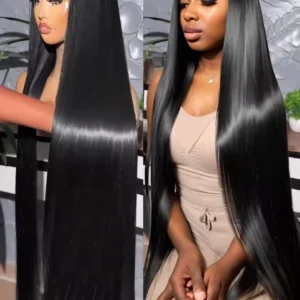 30 40 Inch Bone Straight 13x4 Lace Front Wig High Density 13x6 hd Lace Frontal Wigs Human Hair For Black Women Brazilian Choice