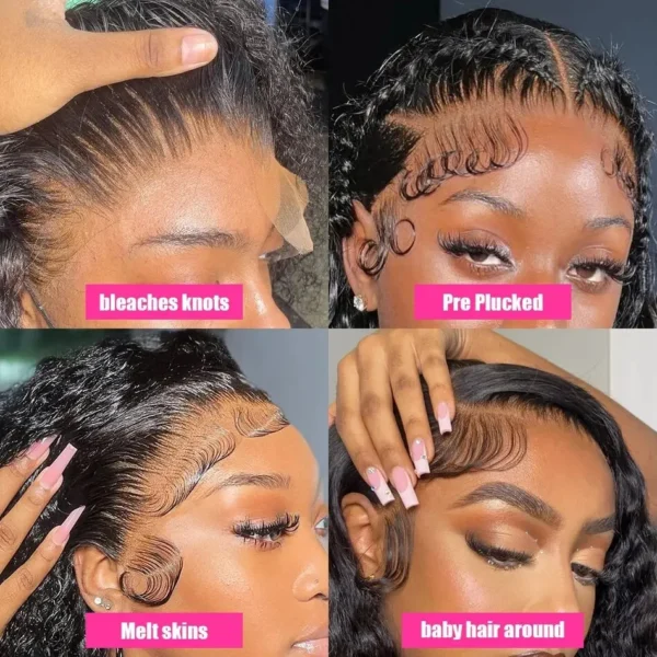 30 40 Inch 13x6 Hd Lace Deep Wave Frontal human hair Wigs 13x4 Water Wave Lace Front Curly  Wigs for Black Women Pre Plucked - Image 10