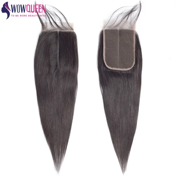 Straight Human Hair Bundles with Closure 2x6 4x4 Raw Brazilian Hair Extensions Weave 3 4 Bundles with 13x4 Transparent Frontal - Image 8
