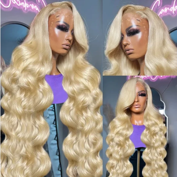 250 Density 30 40 Inch 613 honey blonde Body Wave 13x6 HD Transparent Lace Frontal Wigs Human Hair Brazilian 13x4 Lace Front Wig - Image 11