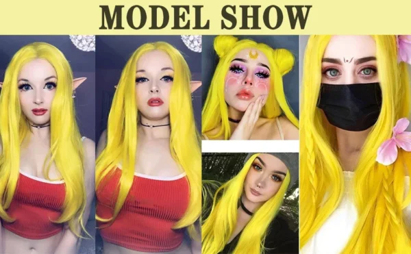 250 Density Yellow Wigs Colored 13x6 HD Transparent Lace Frontal Wig Brazilian Lace Front Remy Human Hair Wigs For Black Women - Image 9