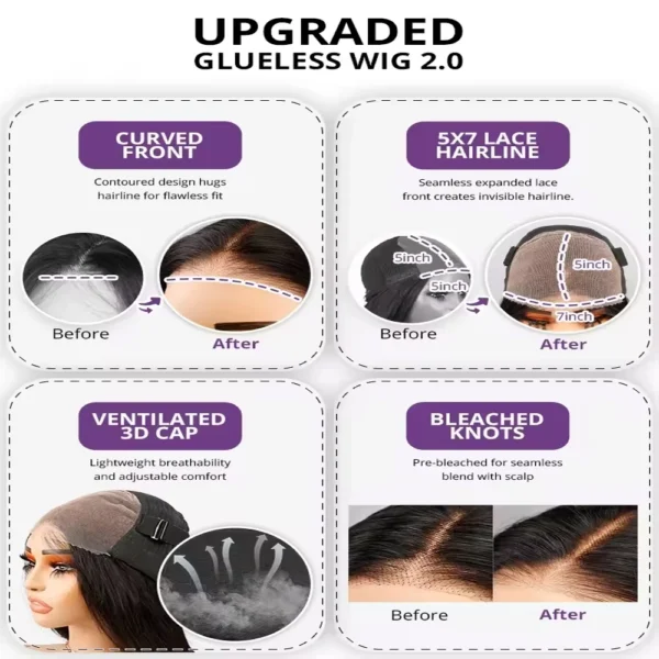 Loose Deep Wave Wig Human Hair Ready To Wear13x4 13x6 Lace Closure Curly Highlight Ombre 4/27 Preplucked Hairline Pre Cut - Image 5