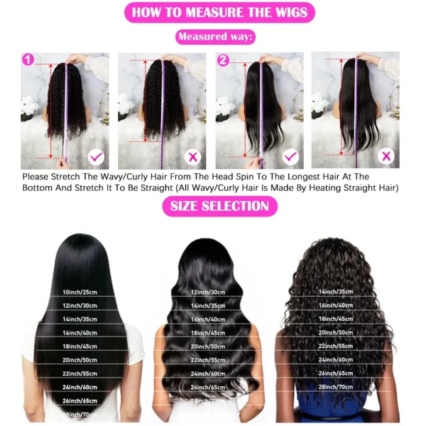 46 long inches 13x6 HD Front Wigs Transparent Lace wigs 200 Density 99j Burgundy deep wave human hair in Brazilian human hair - Image 8
