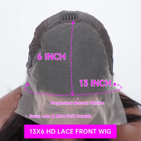 Hot Red 13x6 Hd Lace Frontal Human Hair Wigs Preplucked Burgundy Colored Wigs Human Hair Brazilian 13x4 Lace Front Red Wig - Image 10