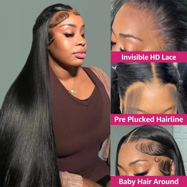 30 40 Inch Bone Straight 13x4 Lace Front Wig High Density 13x6 hd Lace Frontal Wigs Human Hair For Black Women Brazilian Choice - Image 4