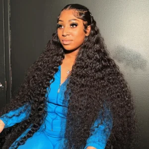 30 40 Inch 13x6 Hd Lace Deep Wave Frontal human hair Wigs 13x4 Water Wave Lace Front Curly  Wigs for Black Women Pre Plucked