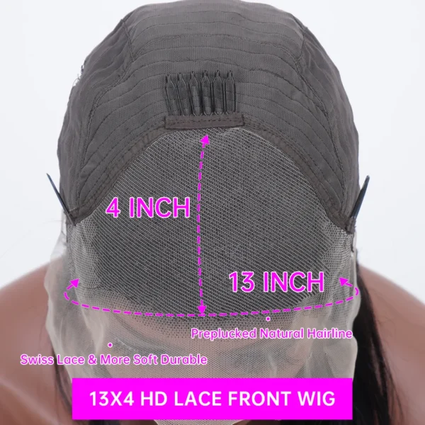 Hot Red 13x6 Hd Lace Frontal Human Hair Wigs Preplucked Burgundy Colored Wigs Human Hair Brazilian 13x4 Lace Front Red Wig - Image 9