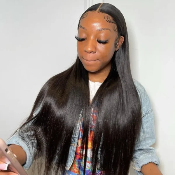 Hd Lace Frontal Wig 13x6 Lace Front Wig Human Hair 30Inch Bone Straight Transparent Lace Human Hair Wigs Lace 13x4 Closure Wig - Image 12