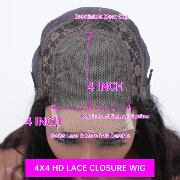 Hot Red 13x6 Hd Lace Frontal Human Hair Wigs Preplucked Burgundy Colored Wigs Human Hair Brazilian 13x4 Lace Front Red Wig - Image 7