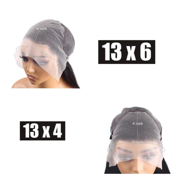 Lafino 200% Density Body Wave Lace Front Wig 13x6 Loose Body Wave 13x4 Lace Front Wigs Black Wig Human Hair 40 Inch Brazilian - Image 6