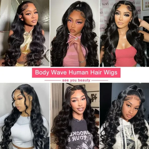 Lafino 200% Density Body Wave Lace Front Wig 13x6 Loose Body Wave 13x4 Lace Front Wigs Black Wig Human Hair 40 Inch Brazilian - Image 11