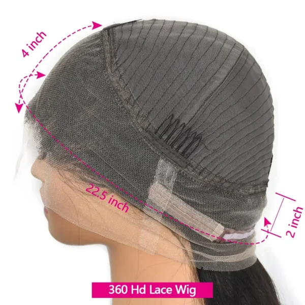 13x6 Natural Color Body Wave HD Lace Transparent Front Wig 30 36 Inch 180 Density Human Hair Lace Frontal Wigs For Women - Image 9