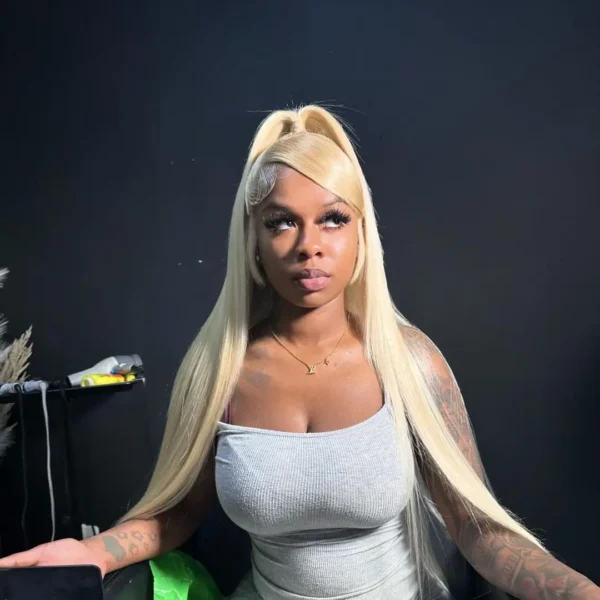 HD Transparent 613 Blonde Straight 13x4 13x6 Lace Front Human Hair Wigs For Women Colored Lace Frontal Wig PrePlucked Brazilian - Image 7