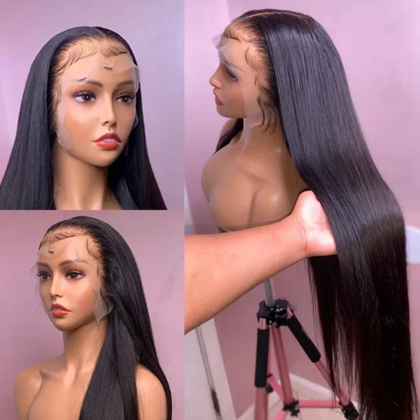 Hd Lace Frontal Wig 13x6 Lace Front Wig Human Hair 30Inch Bone Straight Transparent Lace Human Hair Wigs Lace 13x4 Closure Wig - Image 7