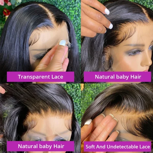 40 50 Inch Bone Straight HD Lace Wig 13x6 Human Hair Brazilian 360 Full Lace Front Wigs For Women 13x4 Human Hair Wig Preplucked - Image 10