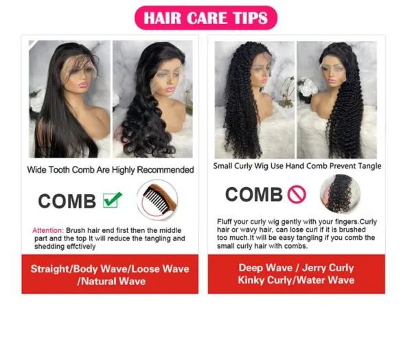 99J Burgundy Deep Wave 13x4 13x6 Hd Lace Frontal Wigs 360 Full Lace Front Wig Human Hair Curly Wigs Pre Plucked Brazilian Hair - Image 7