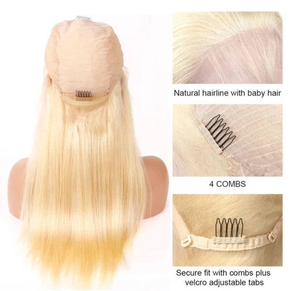13x4 13x6 HD Transparent Full Frontal Lace 613 Blonde Colored Straight Human Hair Wigs Lace Front Wigs For Women 34 36 Inch - Image 10