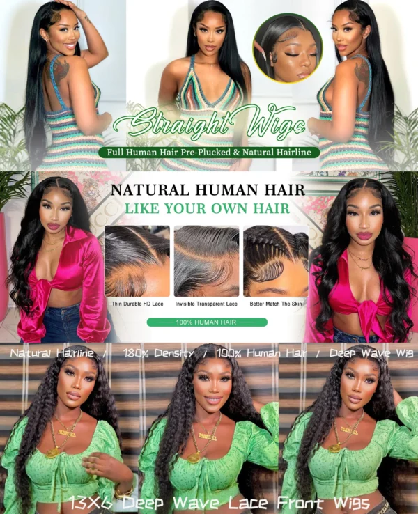 Body Wave Lace Front Human Hair Wigs 13X4 Lace Frontal Wigs For Black Women Brazilian Body Wave 4X4 Lace Closure Wigs Vrvogue - Image 8
