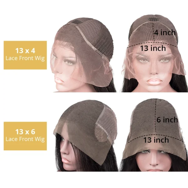 Hd Lace Frontal Wig 13x6 Lace Front Wig Human Hair 30Inch Bone Straight Transparent Lace Human Hair Wigs Lace 13x4 Closure Wig - Image 6