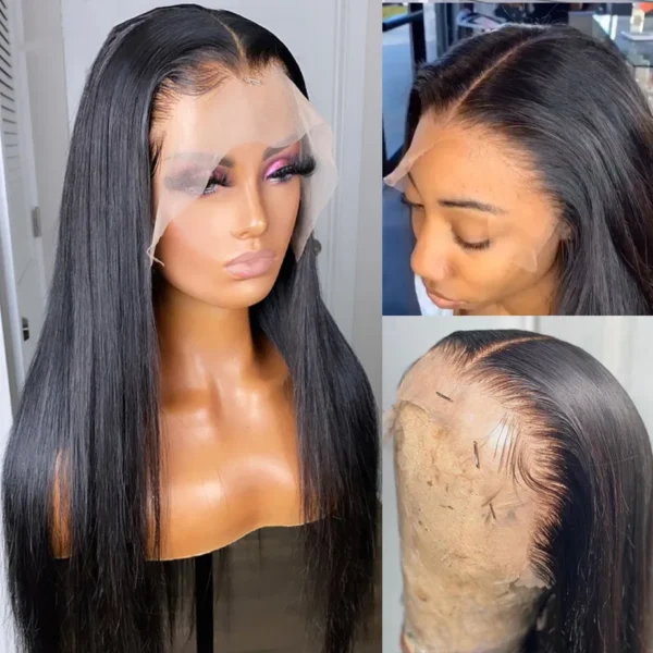 Hd Lace Frontal Wig 13x6 Lace Front Wig Human Hair 30Inch Bone Straight Transparent Lace Human Hair Wigs Lace 13x4 Closure Wig - Image 10