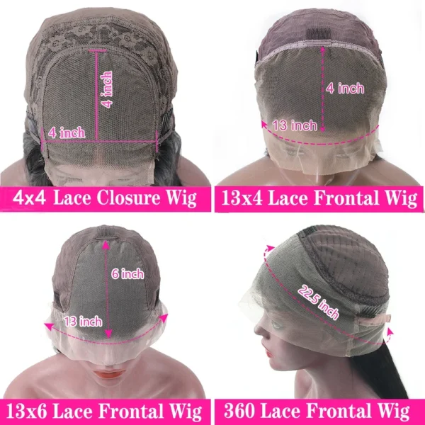 Highlight Ombre 13x4 13x6 Transparent Lace Front Wig Human Hair Pre Plucked Honey Blonde Lace Frontal Wig Brazilian Remy Hair - Image 6