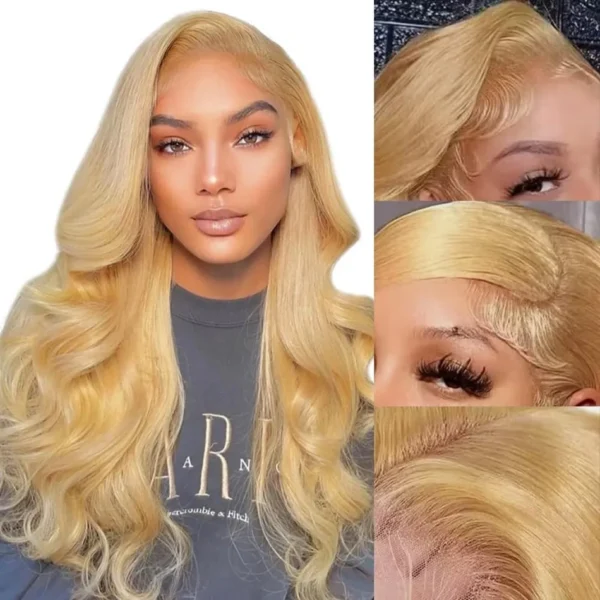 27 Honey Blonde Wig Human Hair 13x6 Hd Lace Frontal Wig 250 Density  Body Wave Lace Front Wig 13x4 Honey Blonde Human Hair Wigs - Image 10