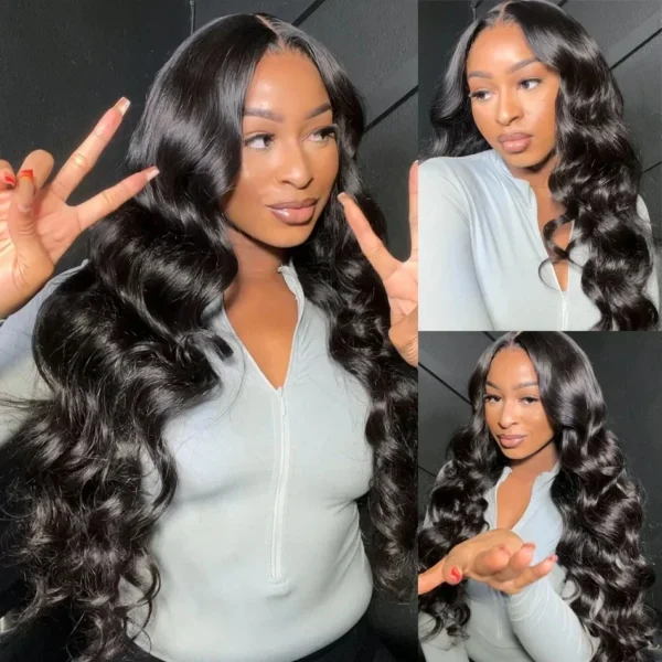 Lafino 200% Density Body Wave Lace Front Wig 13x6 Loose Body Wave 13x4 Lace Front Wigs Black Wig Human Hair 40 Inch Brazilian - Image 2