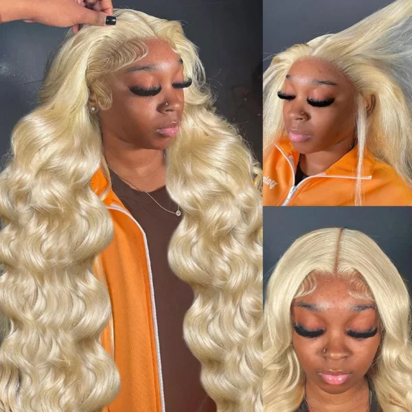 250 Density 30 40 Inch 613 honey blonde Body Wave 13x6 HD Transparent Lace Frontal Wigs Human Hair Brazilian 13x4 Lace Front Wig - Image 8