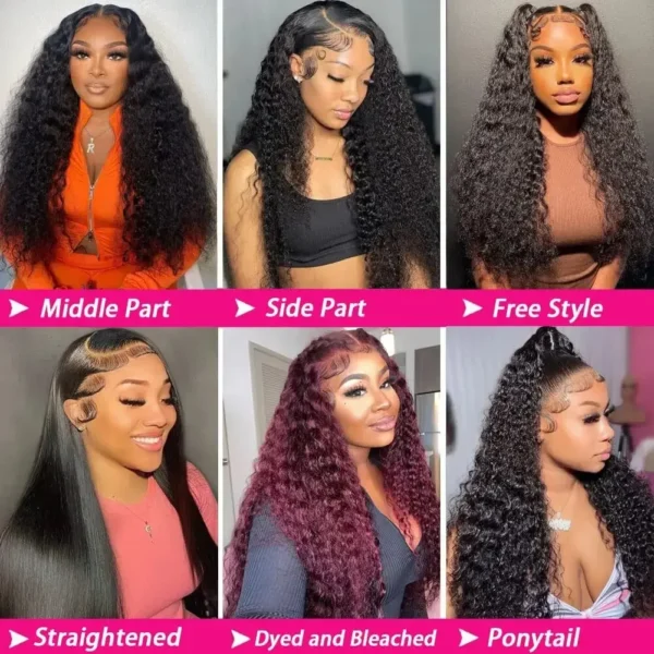 30 40 Inch 13x6 Hd Lace Deep Wave Frontal human hair Wigs 13x4 Water Wave Lace Front Curly  Wigs for Black Women Pre Plucked - Image 11