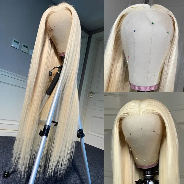 13x4 13x6 HD Transparent Full Frontal Lace 613 Blonde Colored Straight Human Hair Wigs Lace Front Wigs For Women 34 36 Inch - Image 9