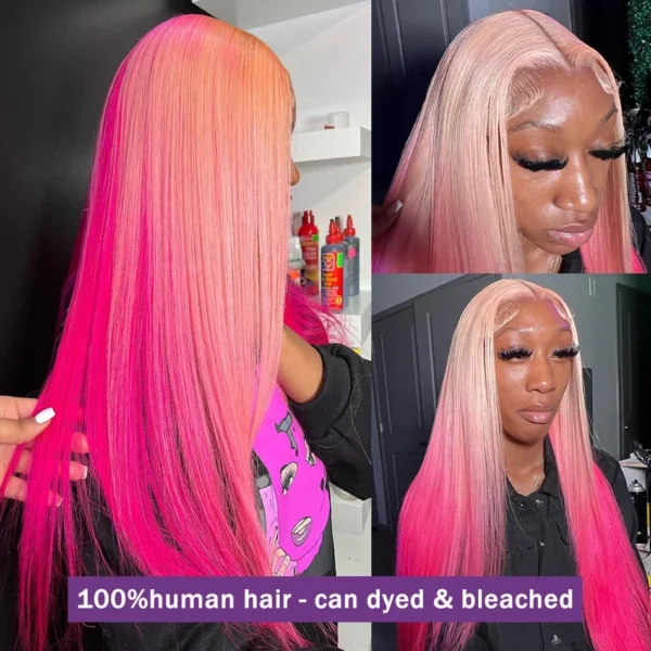 250% 613 Honey Blonde 13x6 HD Transparent Lace Front Human Hair Wigs For Women 34 36 Inch Straight 13x4 Lace Frontal Wig - Image 16