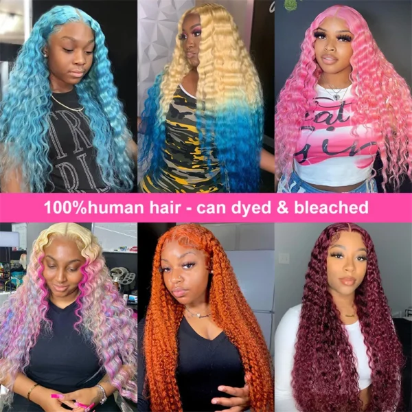 30 Inch 13x6 Transparent HD 613 Honey Blonde Deep Wave Lace Frontal Wigs Brazilian 13x4 Curly Colored Lace Front Human Hair Wigs - Image 10