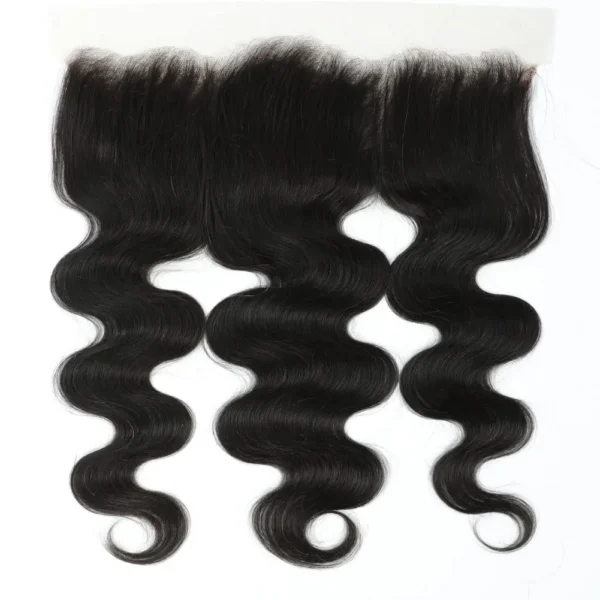 Body Wave 3 Bundles with Frontal Human Hair Natural Black Color 3 Bundles with 13x4 HD Lace Frontal Brazilian Virgin Human Hair - Image 10